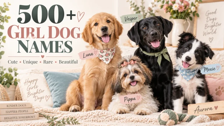 500+ Girl Dog Names: Cute, Unique, Rare & Beautiful Ideas