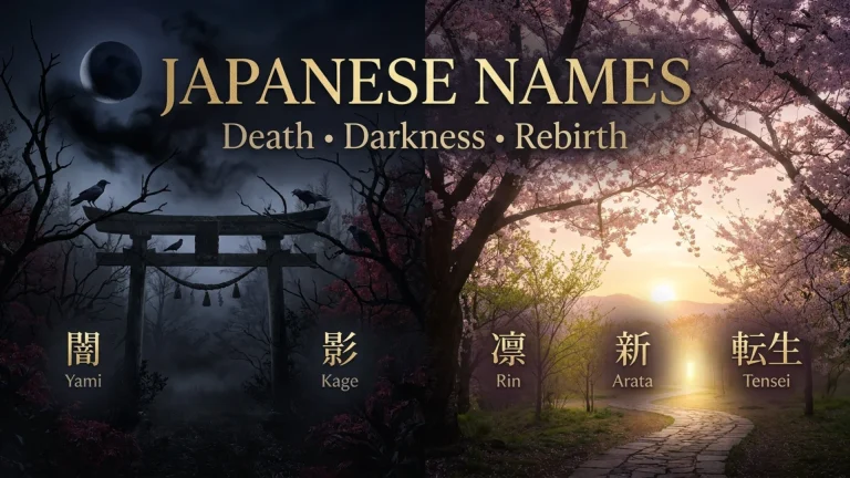 Japanese Names Inspired by Death, Darkness and Rebirth