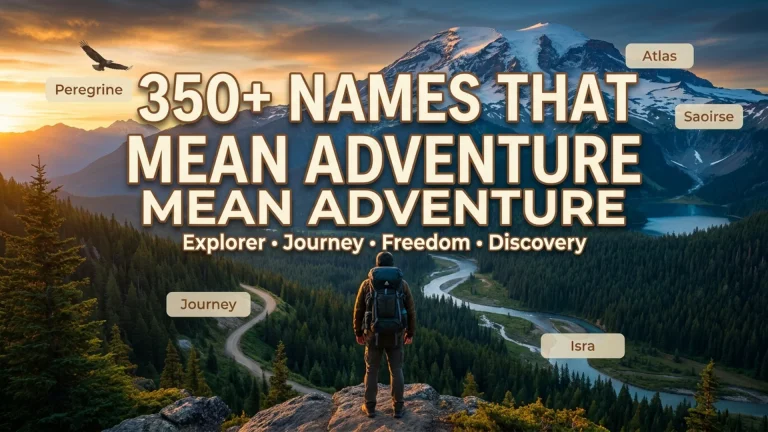 Names That Mean Adventure